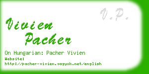 vivien pacher business card